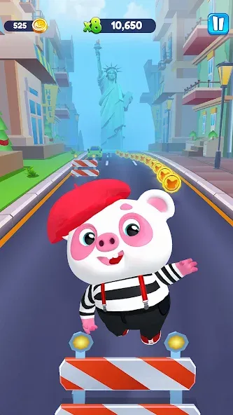 Piggy Panda Run: Fun Game — скриншот 2