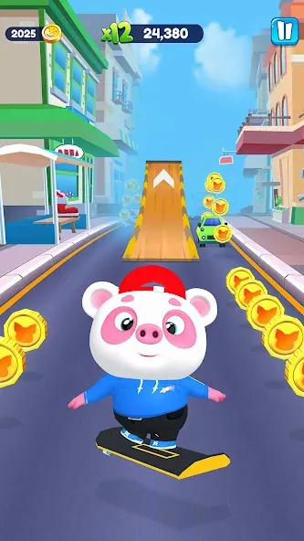 Piggy Panda Run: Fun Game — скриншот 3
