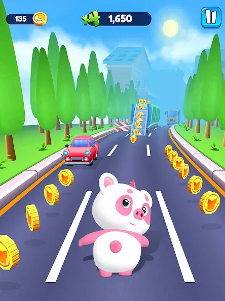 Piggy Panda Run: Fun Game — скриншот 5