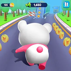 Скачать Piggy Panda Run: Fun Game на Android — Много денег и без рекламы