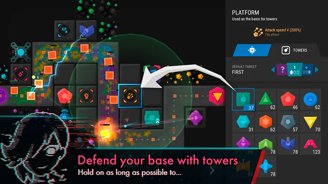 Infinitode 2 - Tower Defense — скриншот 1