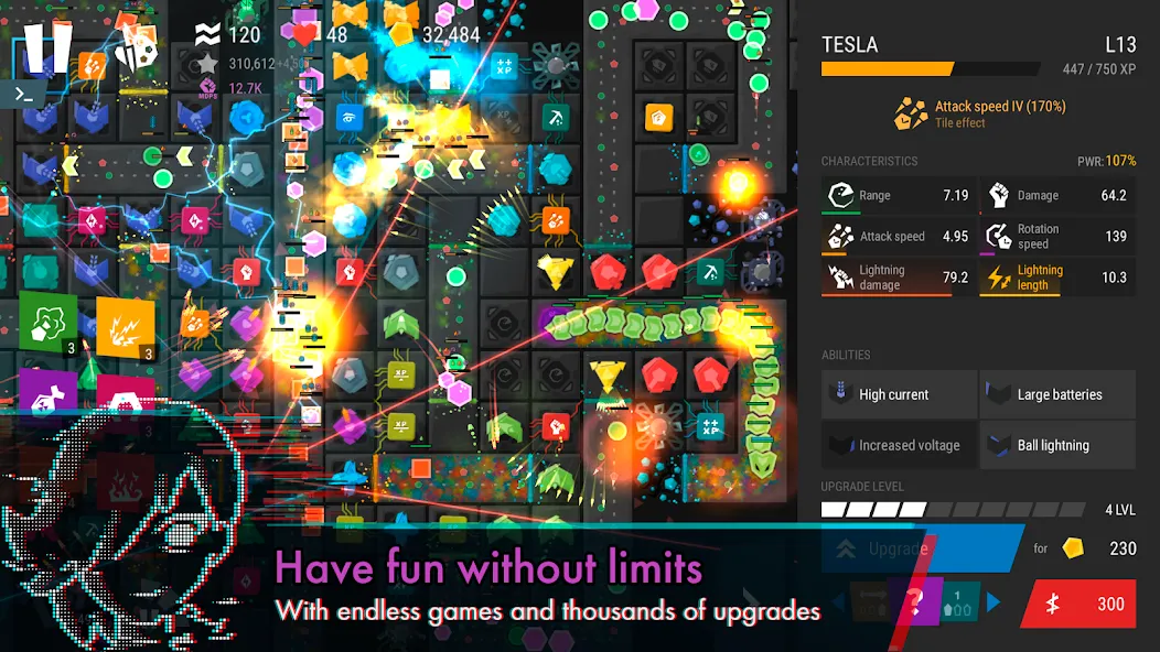 Infinitode 2 - Tower Defense — скриншот 5