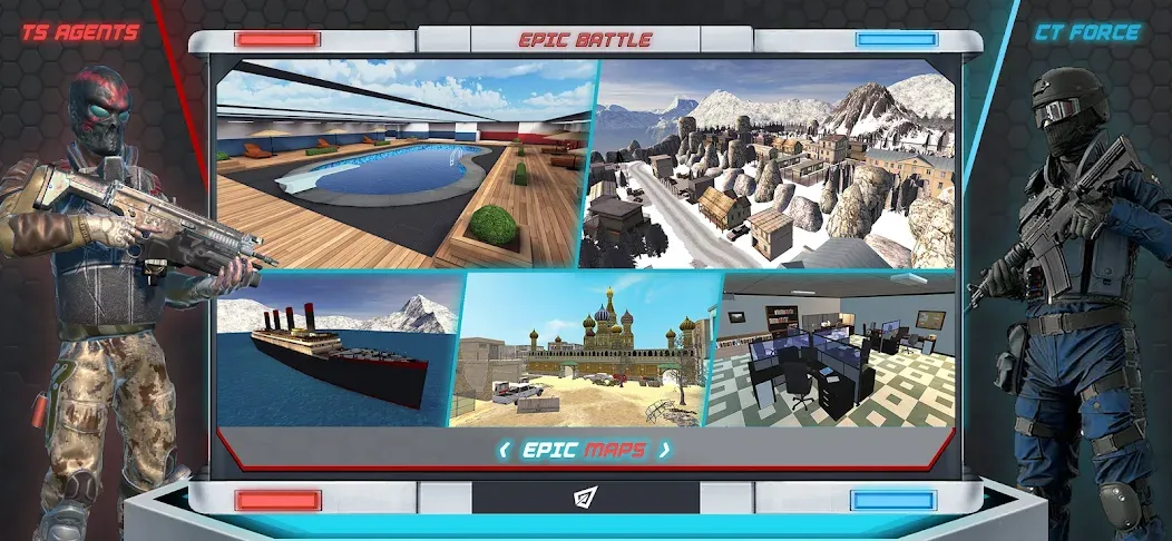 Epic Battle CS:FPS Mobile Game — скриншот 2 Epic Battle CS:FPS Mobile Game — скриншот 2