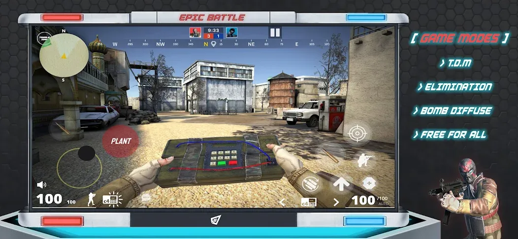Epic Battle CS:FPS Mobile Game — скриншот 3 Epic Battle CS:FPS Mobile Game — скриншот 3
