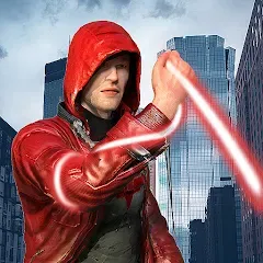 Скачать Incredible Flying SuperHero 3D — МОД Много денег