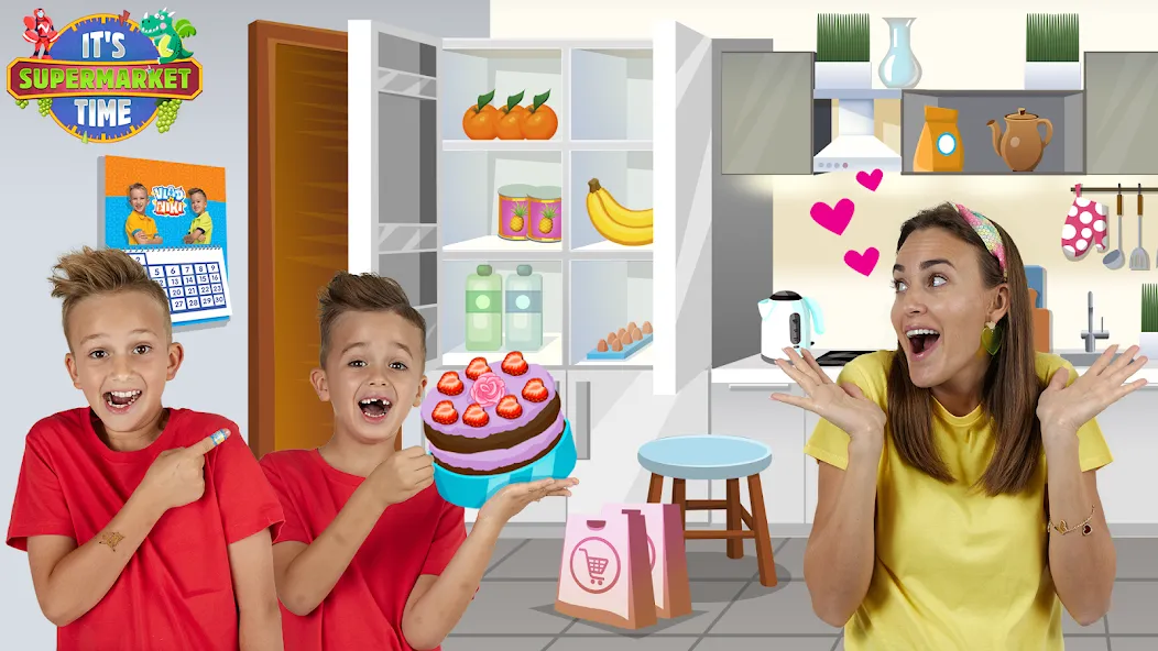 Vlad & Niki Supermarket game — скриншот 5