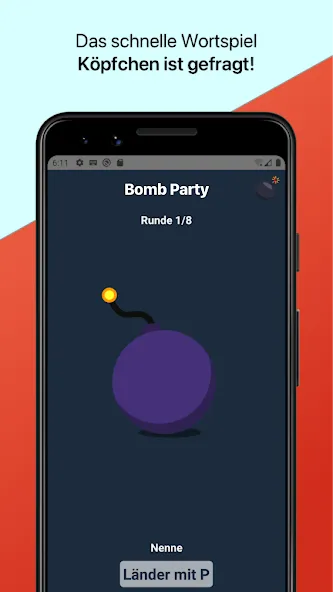 Bomb Party: Das Bombenspiel! — скриншот 2 Bomb Party: Das Bombenspiel! — скриншот 2