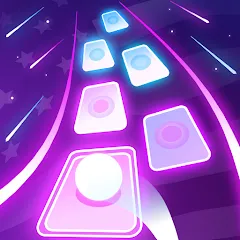 Magic Ball Tiles Hop Music Run на телефон — Много денег