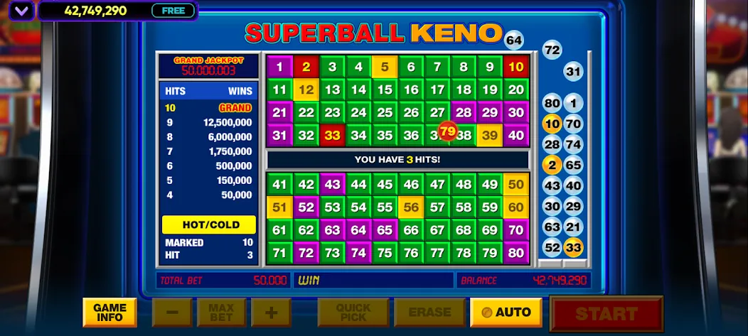 Vegas Keno — скриншот 1 Vegas Keno — скриншот 1