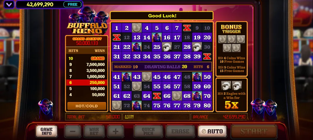 Vegas Keno — скриншот 2 Vegas Keno — скриншот 2