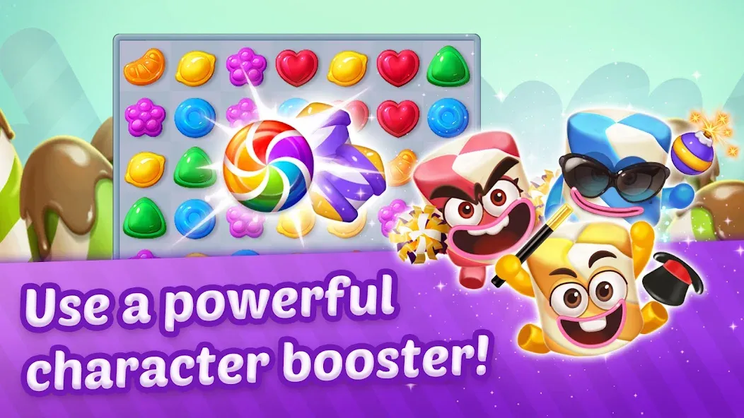 Lollipop Sweet Heroes Match3 — скриншот 4 Lollipop Sweet Heroes Match3 — скриншот 4