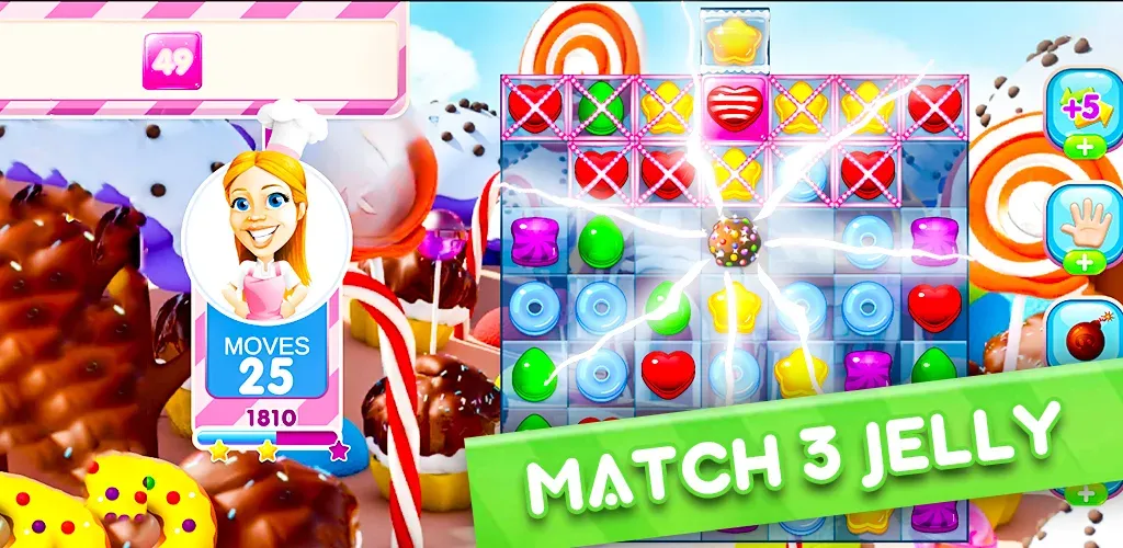 Jelly Kingdom Crush - Match 3 — скриншот 1