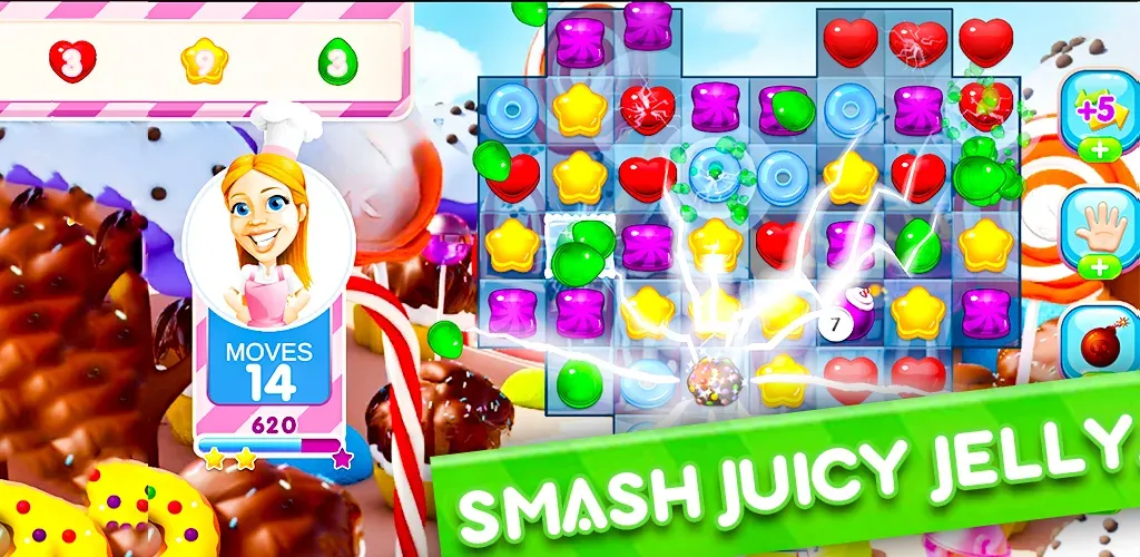 Jelly Kingdom Crush - Match 3 — скриншот 2