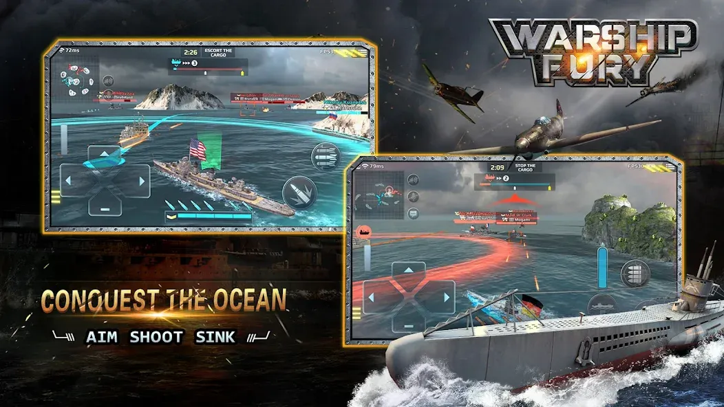 Warship Fury — скриншот 3