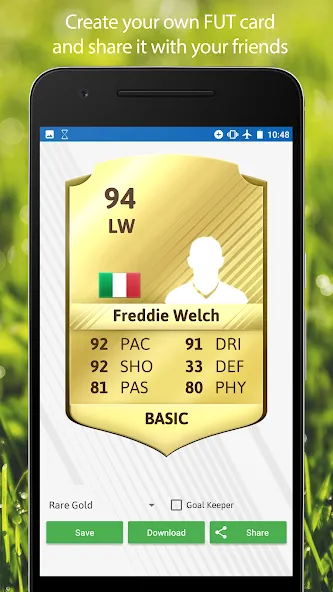 FUT Card Creator 23 — скриншот 1 FUT Card Creator 23 — скриншот 1