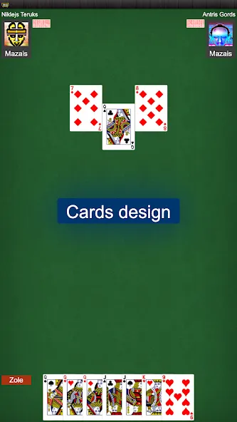 Latvian card game: RaccoonZole — скриншот 4