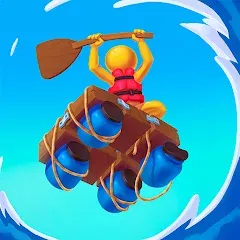 Raft Racing MOD на телефон — Много денег