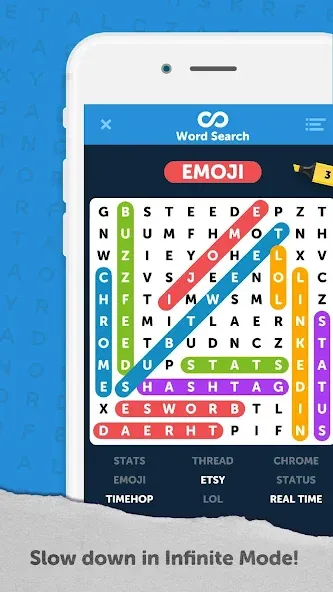 Infinite Word Search Puzzles — скриншот 4 Infinite Word Search Puzzles — скриншот 4