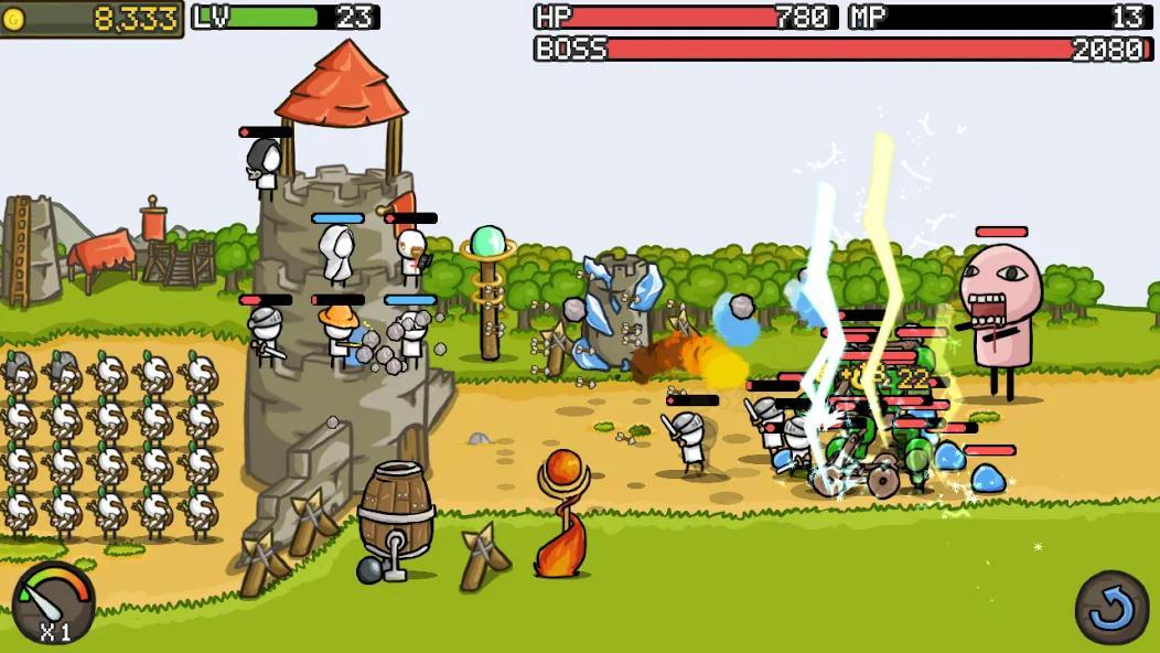 Grow Castle - Tower Defense — скриншот 2