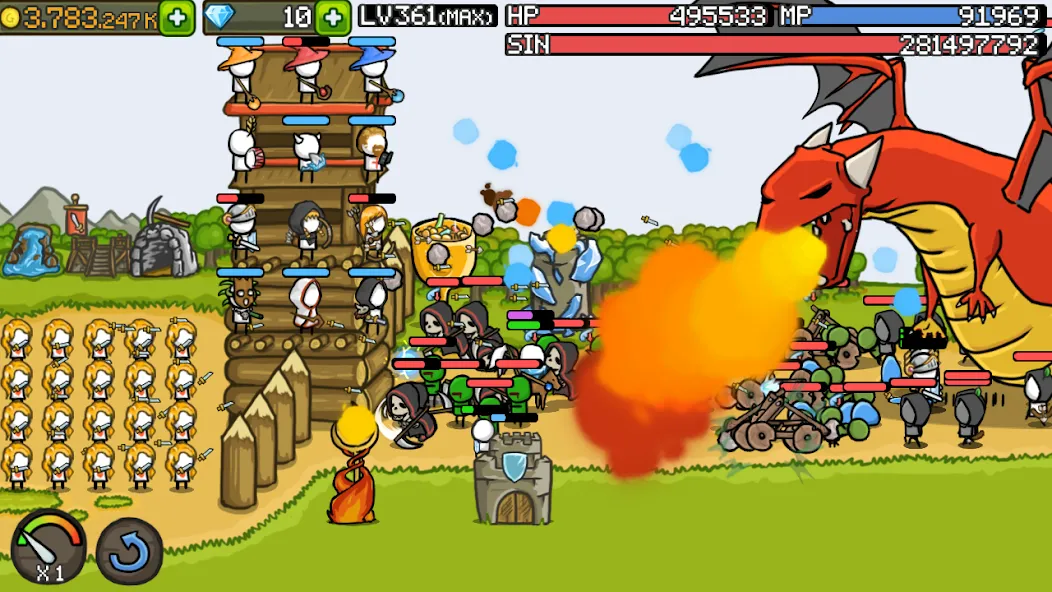 Grow Castle - Tower Defense — скриншот 3