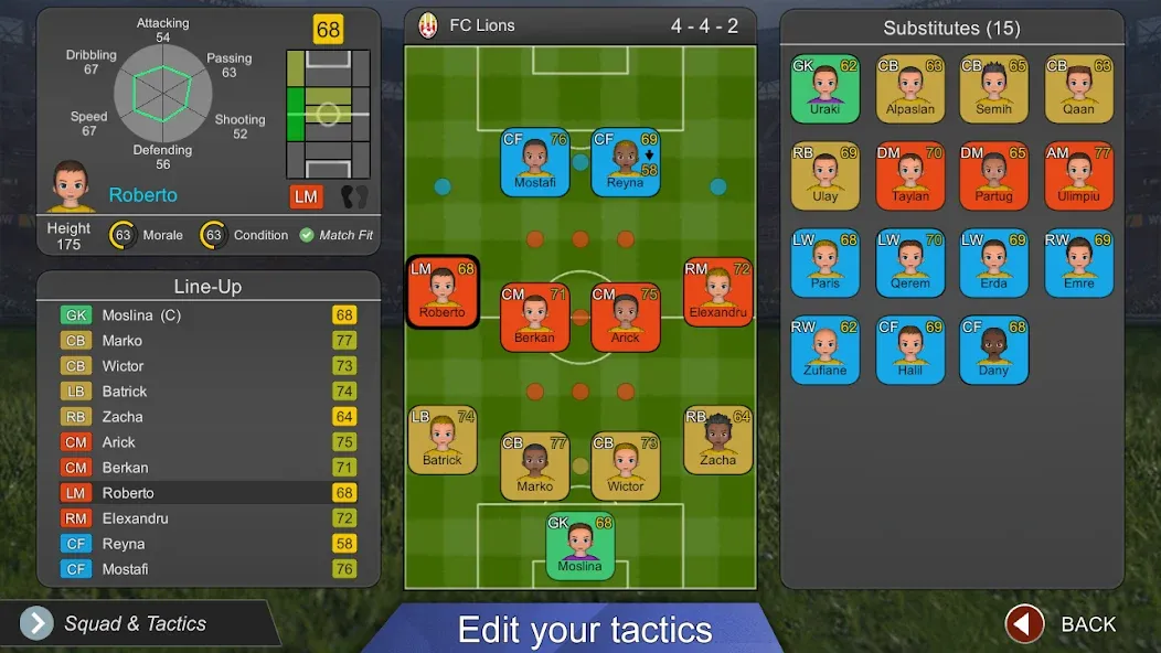 Pro League Soccer — скриншот 5