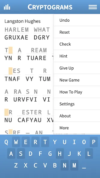 Cryptograms · Decrypt Quotes — скриншот 2 Cryptograms · Decrypt Quotes — скриншот 2