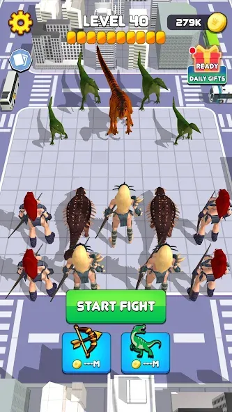 Dinosaur Monster Fight Battle — скриншот 1
