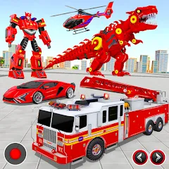 Скачать Fire Truck Robot Car Game — Модификация Много денег и всё разблокировано