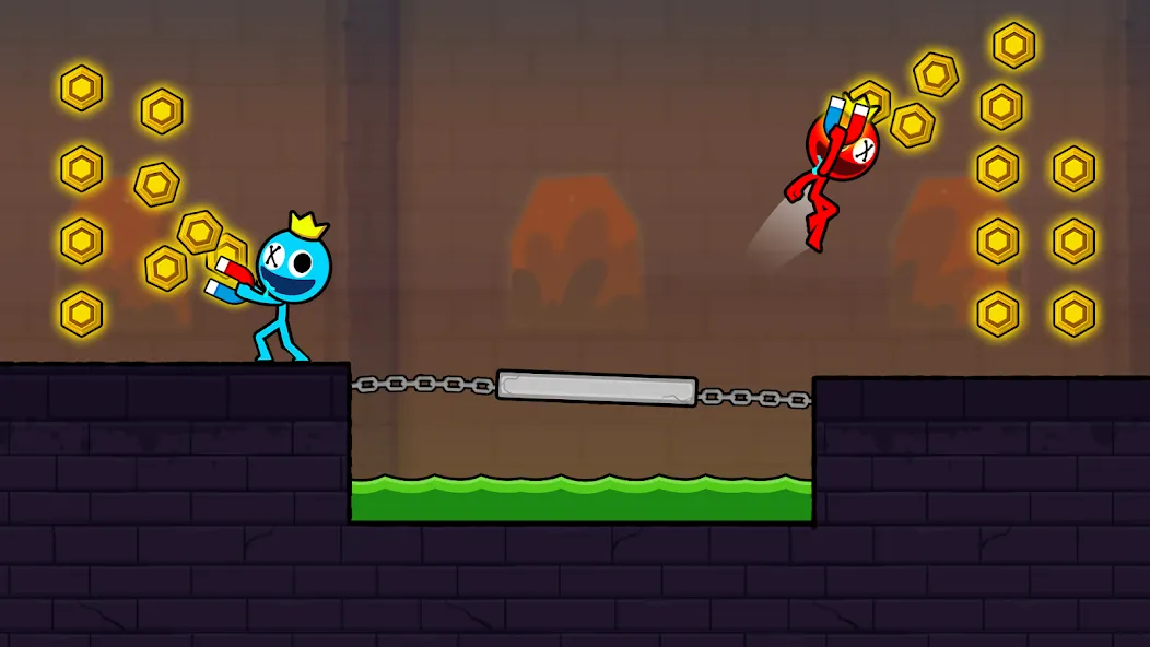 Red and Blue Stickman 2024 — скриншот 3