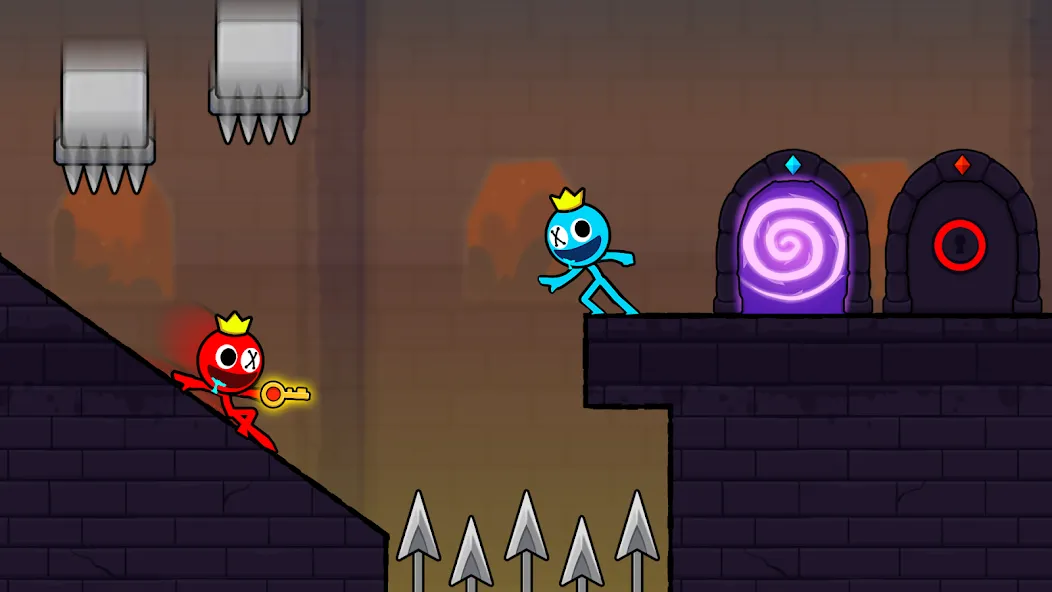 Red and Blue Stickman 2024 — скриншот 4