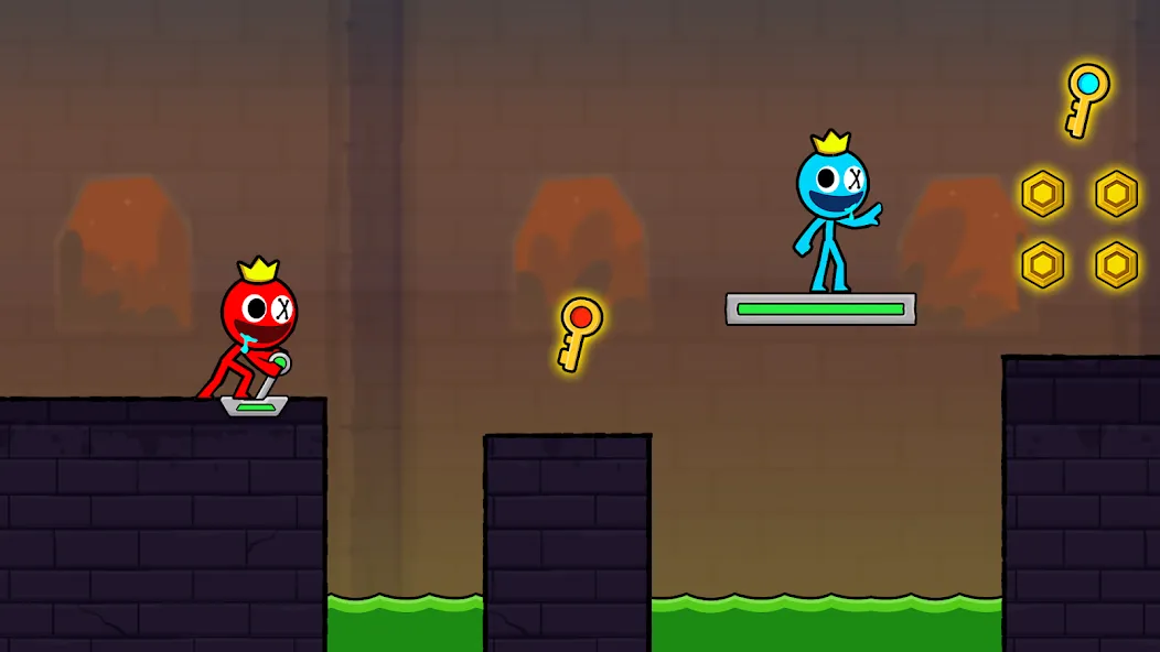 Red and Blue Stickman 2024 — скриншот 5