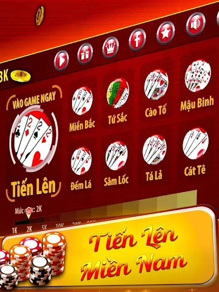 Tiến Lên Miền Nam - Tien Len — скриншот 1 Tiến Lên Miền Nam - Tien Len — скриншот 1