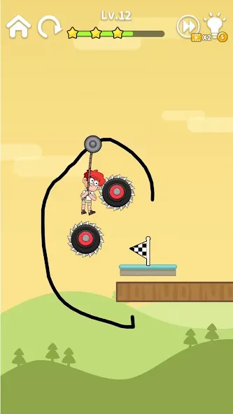 Zipline Rescue: Physics Game — скриншот 2 Zipline Rescue: Physics Game — скриншот 2