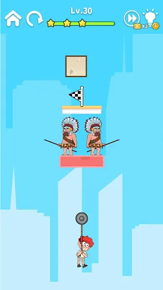 Zipline Rescue: Physics Game — скриншот 3 Zipline Rescue: Physics Game — скриншот 3
