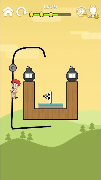 Zipline Rescue: Physics Game — скриншот 4 Zipline Rescue: Physics Game — скриншот 4