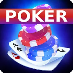 Взломанная Poker Offline: Texas Holdem — Много денег и без рекламы