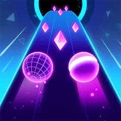 Скачать Rolling Twins: Music Ball Rush — Много денег и алмазов