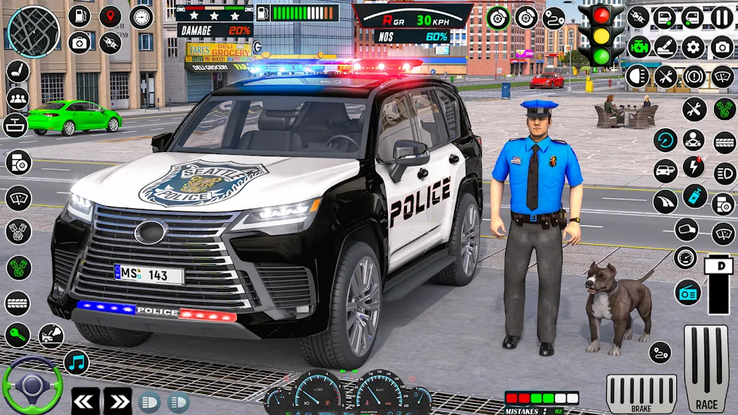 US Police Car Parking - King — скриншот 1
