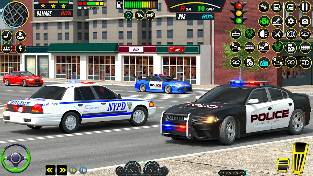 US Police Car Parking - King — скриншот 3