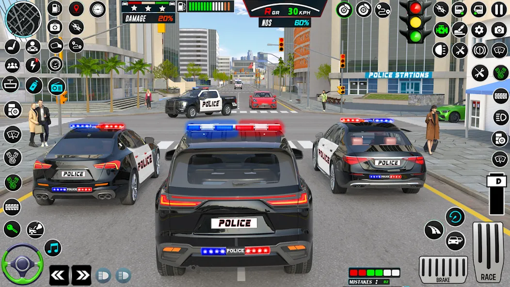 US Police Car Parking - King — скриншот 5