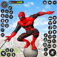 Взломанная Spider Rope Games - Crime Hero — Много денег и бессмертие