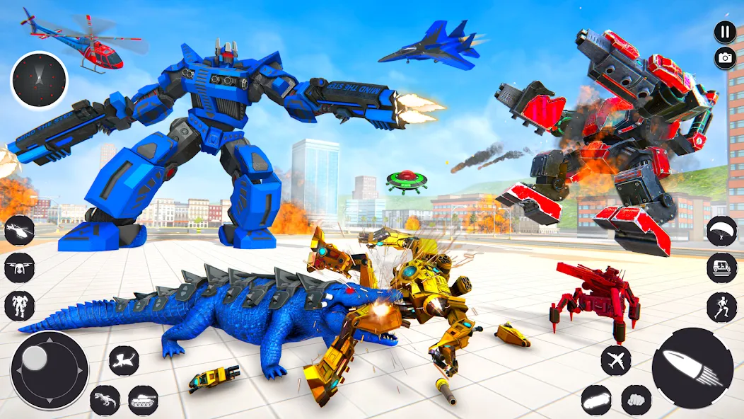 Crocodile Animal Robot Games — скриншот 2