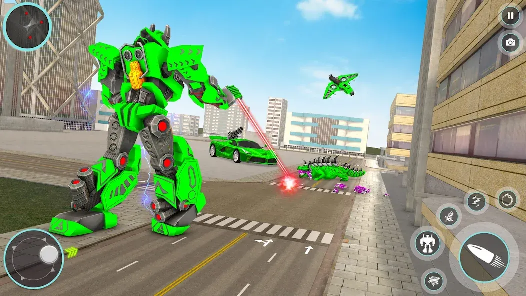 Crocodile Animal Robot Games — скриншот 3