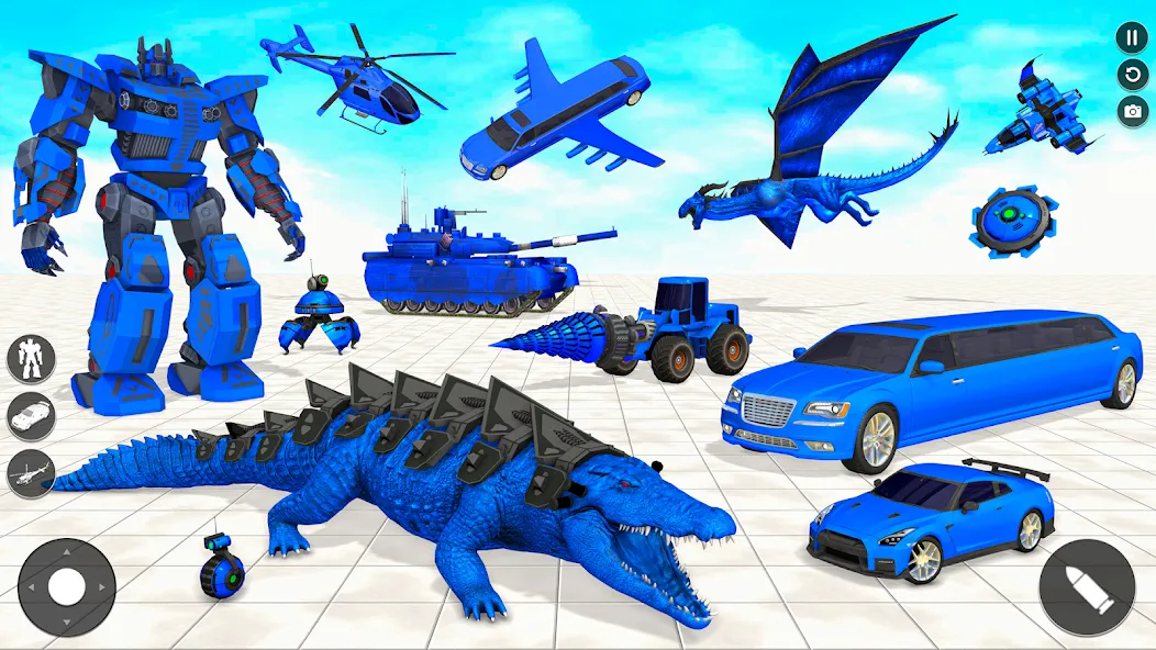 Crocodile Animal Robot Games — скриншот 5