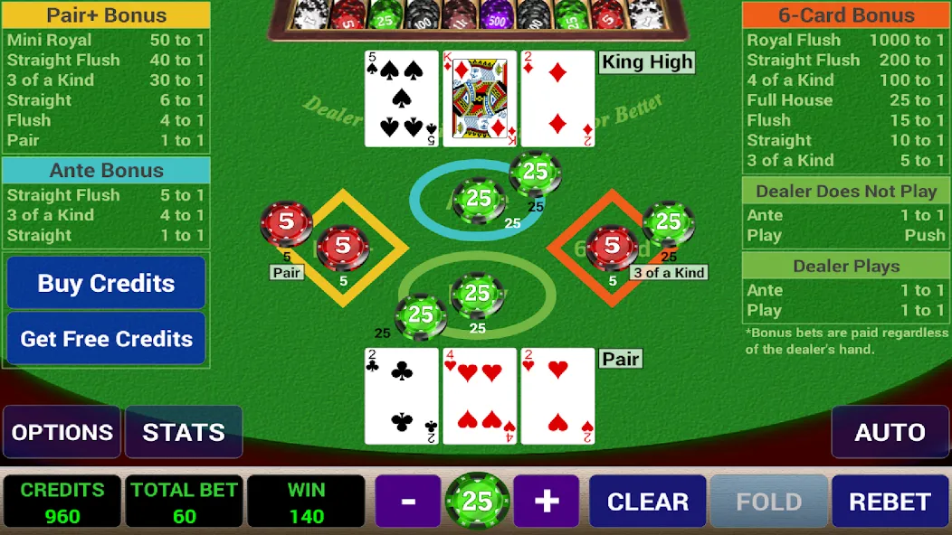 Ace 3-Card Poker — скриншот 3