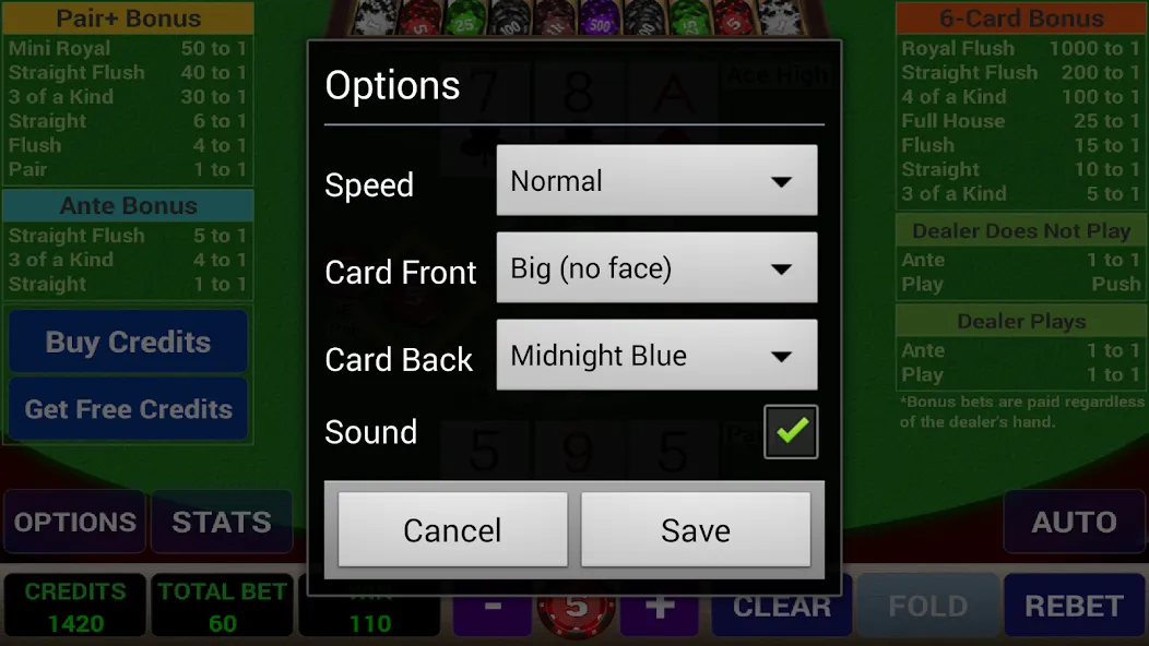 Ace 3-Card Poker — скриншот 4