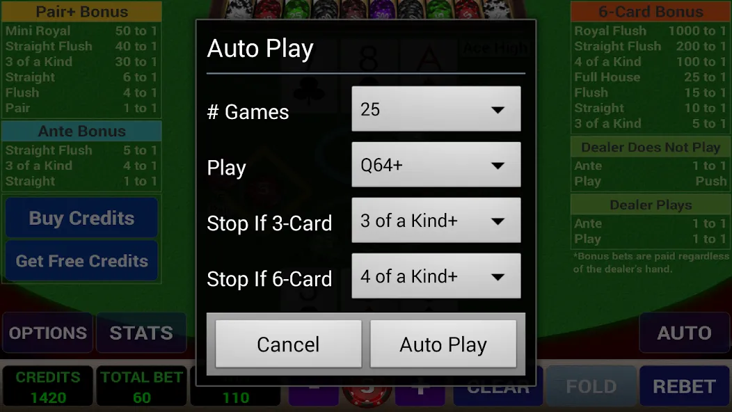 Ace 3-Card Poker — скриншот 5