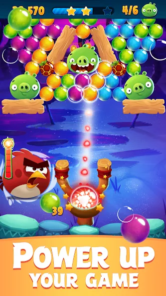 Angry Birds POP Bubble Shooter — скриншот 4