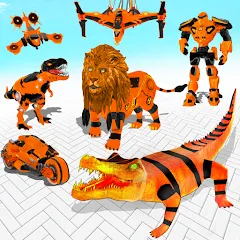 Robot Game Transform Crocodile — MOD APK Много денег и без рекламы