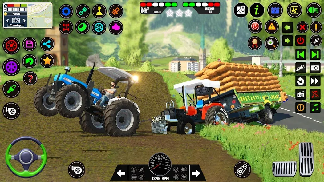Indian Tractor Farming Games — скриншот 1